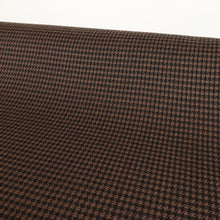 Load image into Gallery viewer, Italian 100% Wool Houndstooth Suiting Deadstock - Espresso &amp; Black
