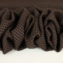 Load image into Gallery viewer, Italian 100% Wool Houndstooth Suiting Deadstock - Espresso &amp; Black
