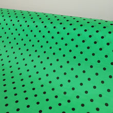 Load image into Gallery viewer, Lightweight Silk Cotton Print Deadstock - Spotty Emerald
