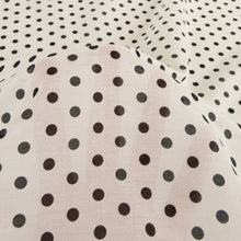 Load image into Gallery viewer, Lightweight Silk Cotton Print Deadstock - Spotty White
