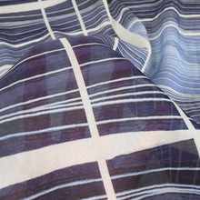 Load image into Gallery viewer, Lightweight Silk Cotton Georgette Print Deadstock - Ocean Flow
