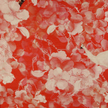 Load image into Gallery viewer, Lightweight Silk Linen Slub Print Deadstock - Peekaboo
