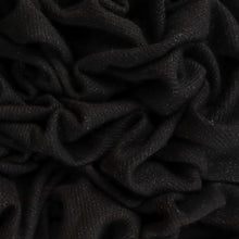 Load image into Gallery viewer, Wool Blend Coating Designer Ends Deadstock - Edie Black Sparkle
