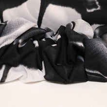 Load image into Gallery viewer, Printed Mesh Deadstock - Black &amp; White Abstract
