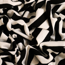 Load image into Gallery viewer, Zebra Lurex Viscose Spandex Knit Deadstock - Black &amp; White

