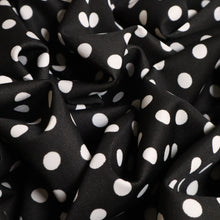 Load image into Gallery viewer, Polka Dot Scuba Stretch Knit - Black &amp; White
