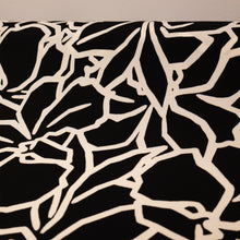 Load image into Gallery viewer, Printed Stretch Knit Deadstock - Abstract Black &amp; White
