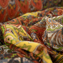 Load image into Gallery viewer, Printed Mesh Deadstock - Feathered Paisley
