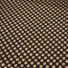 Load image into Gallery viewer, Polka Dot Printed Satin Deadstock - Choc &amp; Tan
