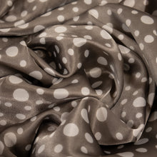 Load image into Gallery viewer, Spot Printed Satin Deadstock - Silver
