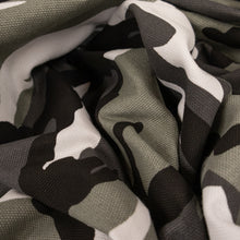 Load image into Gallery viewer, Printed Cotton Heavy Canvas Deadstock - Grey &amp; Black
