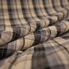 Load image into Gallery viewer, Yarn Dyed Cotton Plaid Voile Deadstock - Charlie Grey
