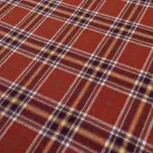 Load image into Gallery viewer, Brushed Cotton Plaid Deadstock - Paprika &amp; White

