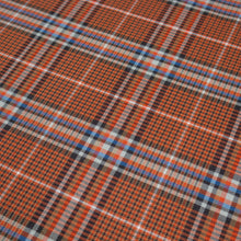 Load image into Gallery viewer, Brushed Cotton Plaid Deadstock - Burnt Orange &amp; Brown
