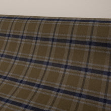 Load image into Gallery viewer, Brushed Cotton Plaid Deadstock - Grey, Khaki &amp; Ink
