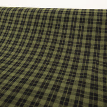 Load image into Gallery viewer, Brushed Cotton Plaid Deadstock - Green &amp; Black
