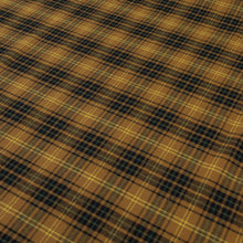 Load image into Gallery viewer, Brushed Cotton Plaid Deadstock - Honey, Black &amp; Green
