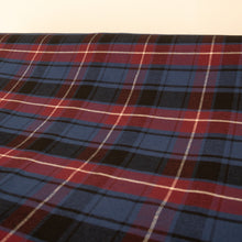 Load image into Gallery viewer, Brushed Cotton Plaid Deadstock - Blue, Wine, Black &amp; Cream
