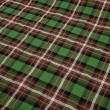 Load image into Gallery viewer, Brushed Cotton Plaid Deadstock - Leaf, Brown &amp; White

