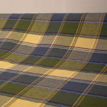 Load image into Gallery viewer, Brushed Cotton Plaid Deadstock - Lemon, Moss &amp; Blue
