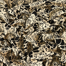 Load image into Gallery viewer, Floral Stretch Lace Deadstock - Ivory &amp; Black
