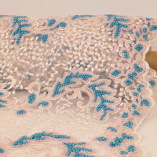 Load image into Gallery viewer, High Class Beading - White &amp; Turquoise
