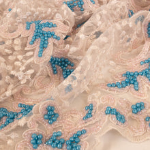 Load image into Gallery viewer, High Class Beading - White &amp; Turquoise
