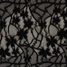Load image into Gallery viewer, Floral Velvet Stretch Lace - Black
