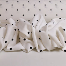 Load image into Gallery viewer, Polka Dot Lightweight Twill Deadstock - White
