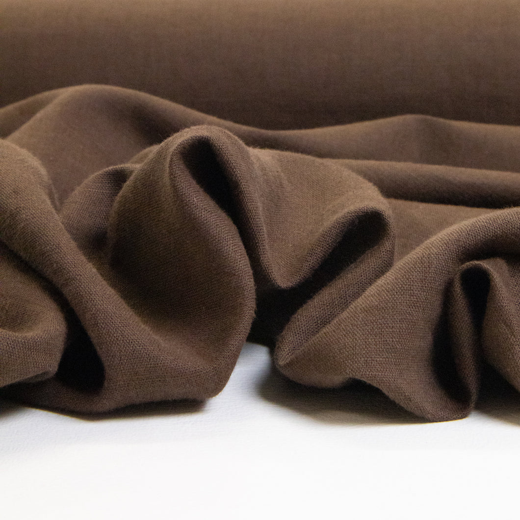 Washed Linen Cotton - Choc Milk