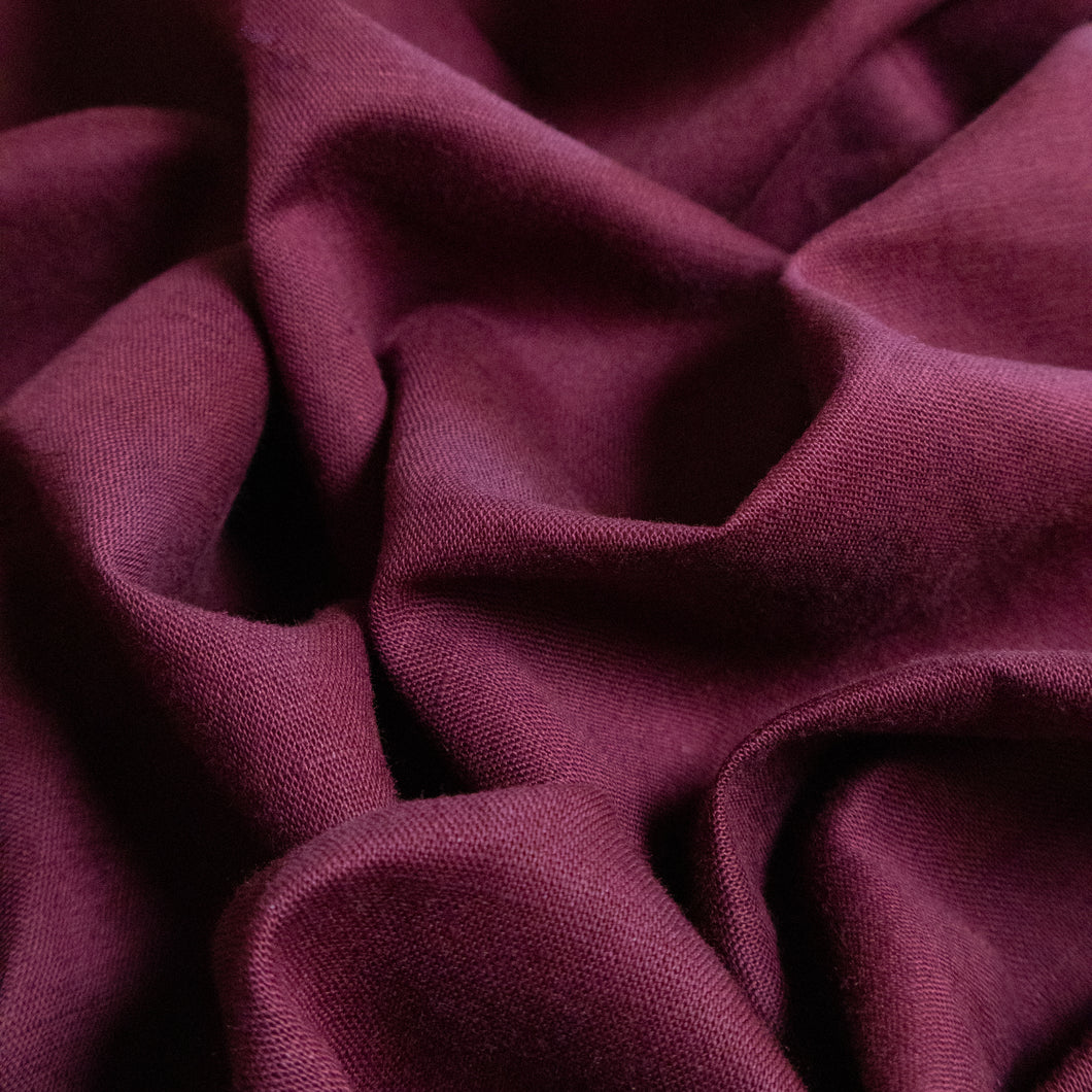 Washed Linen Cotton - Plum