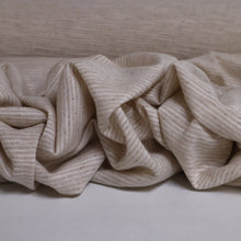 Load image into Gallery viewer, Linen Cotton Self Stripe Knit - Natural
