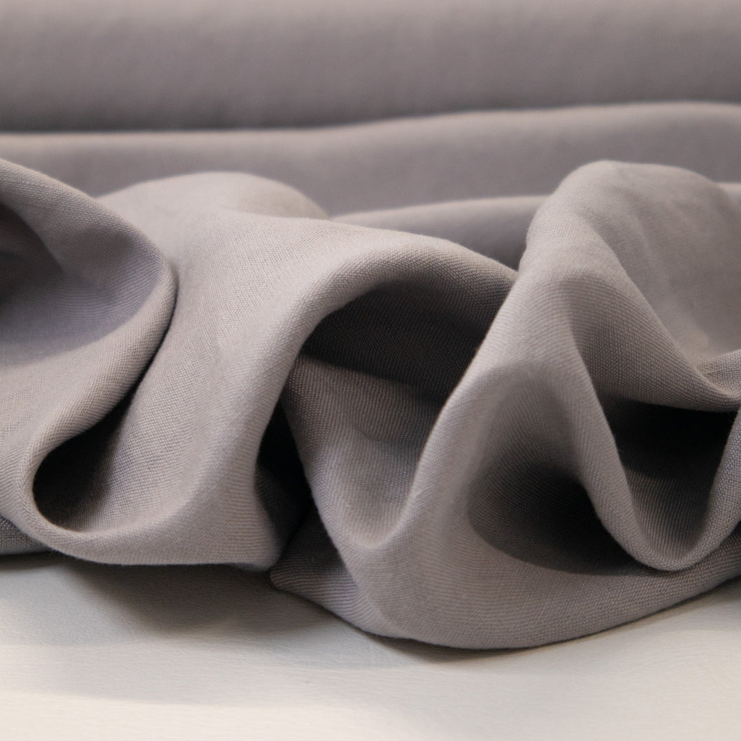 Lightweight Linen Viscose Slub - Silver
