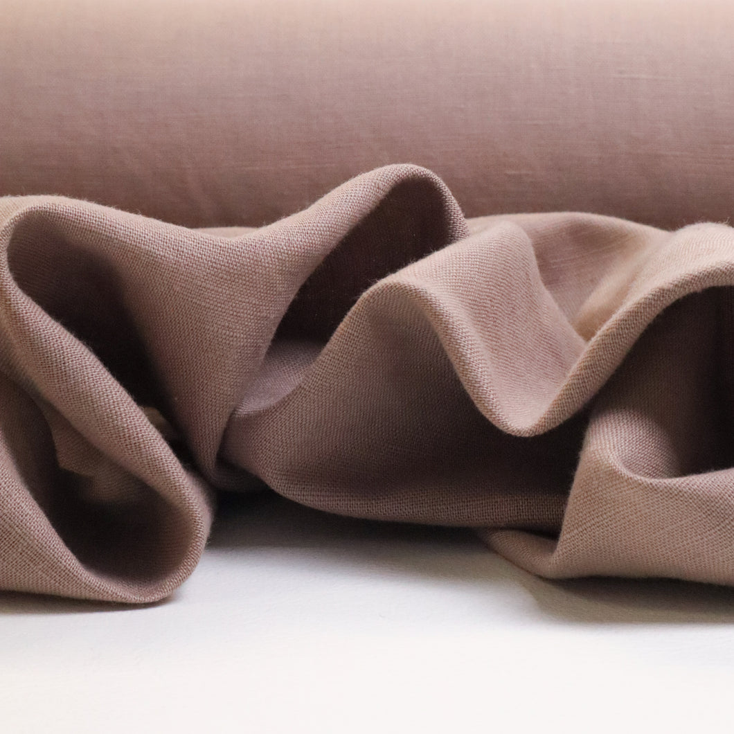 Washed Linen Cotton - Donkey (Last Chance Colour)