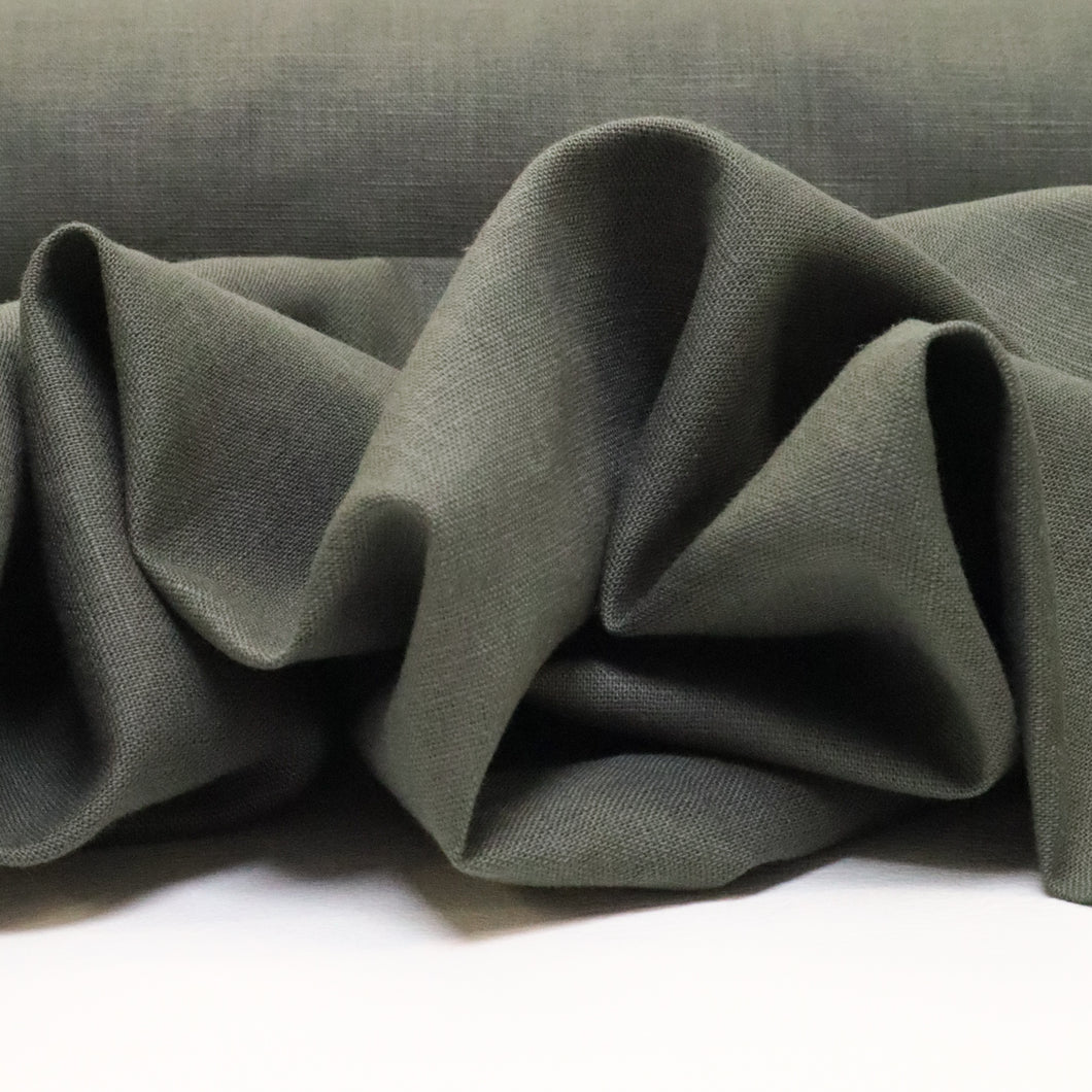 Washed Linen Cotton - Moss