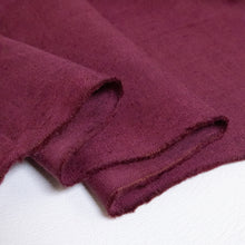 Load image into Gallery viewer, Washed Linen Cotton - Plum
