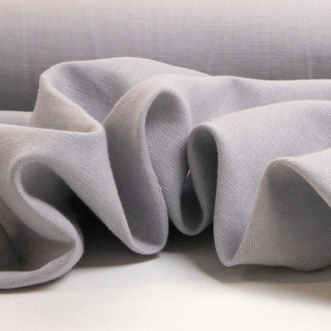 Washed Linen Cotton - Silver (Last Chance Colour)