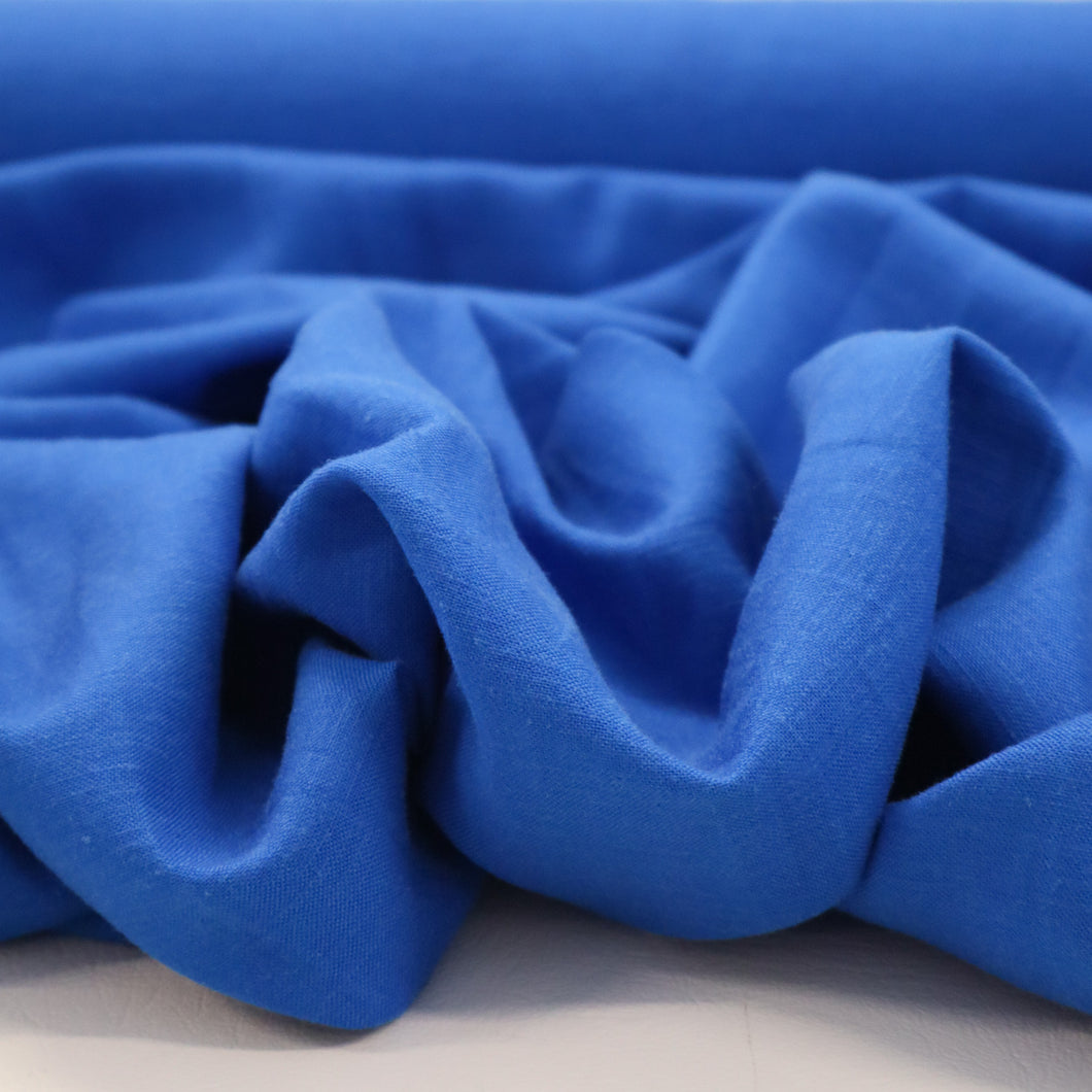 Lightweight Linen Viscose Slub - Electric
