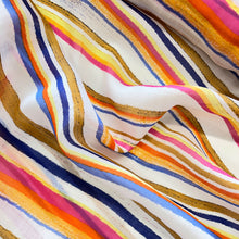 Load image into Gallery viewer, Lollipop Stripe Linen Voile Print - Multi
