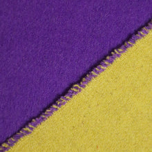Load image into Gallery viewer, Madame Double-Sided 100% Wool Coating - Purple &amp; Chartreuse
