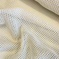 Maui Mesh Cotton Lace - White