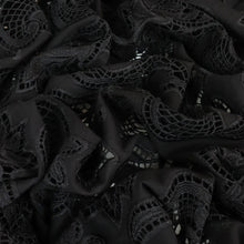 Load image into Gallery viewer, Medina Embroidered Cotton Designer End – Black
