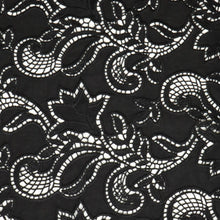 Load image into Gallery viewer, Medina Embroidered Cotton Designer End – Black
