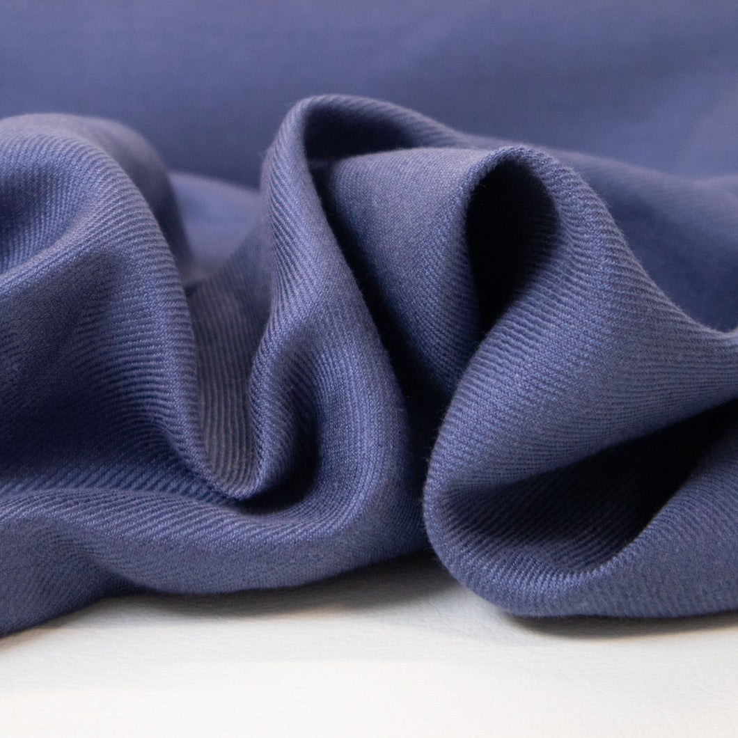 Midweight Linen Viscose Twill - Denim
