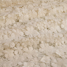 Load image into Gallery viewer, Monroe Embroidered Cotton Floral Lace Designer End – Ivory
