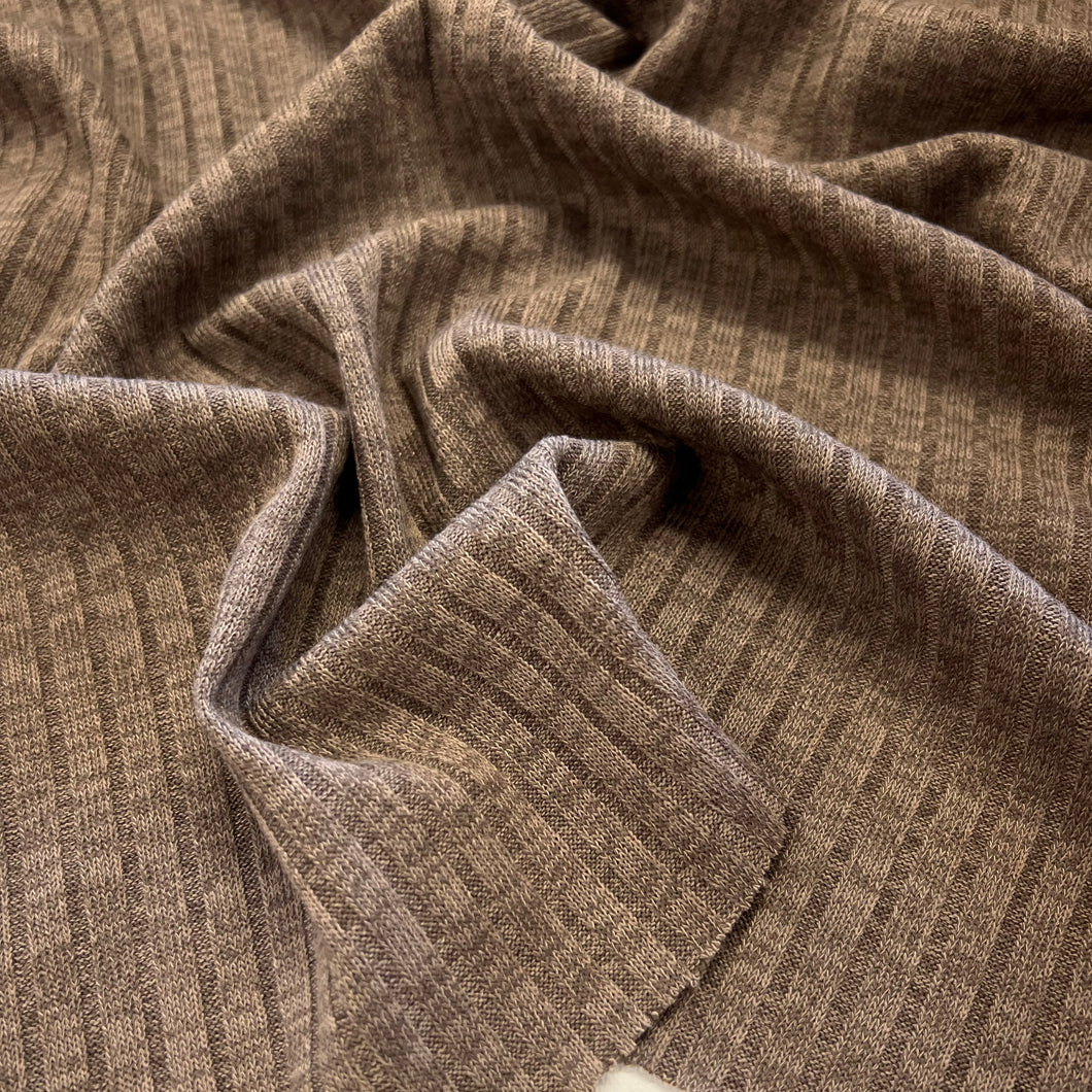 Moxie Wide Rib Knit - Biscuit Mélange