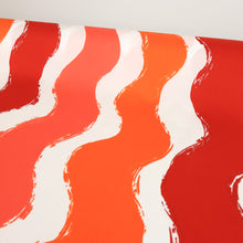 Load image into Gallery viewer, Cotton Abstract Stripe Print - Red Raider Orange Red
