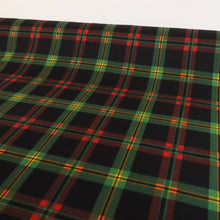 Load image into Gallery viewer, Plaid Cotton Lawn Deadstock - Black, Forest &amp; Red
