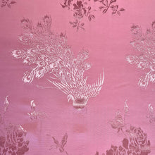 Load image into Gallery viewer, Peacock Jacquard Satin Deadstock - Dusky Pink
