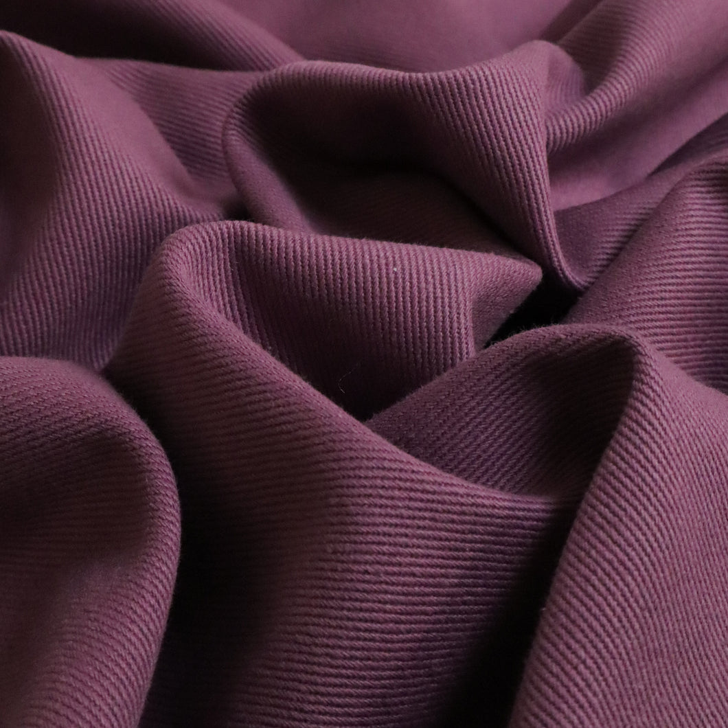 Premium Heavy Weight Cotton Drill - Mulberry